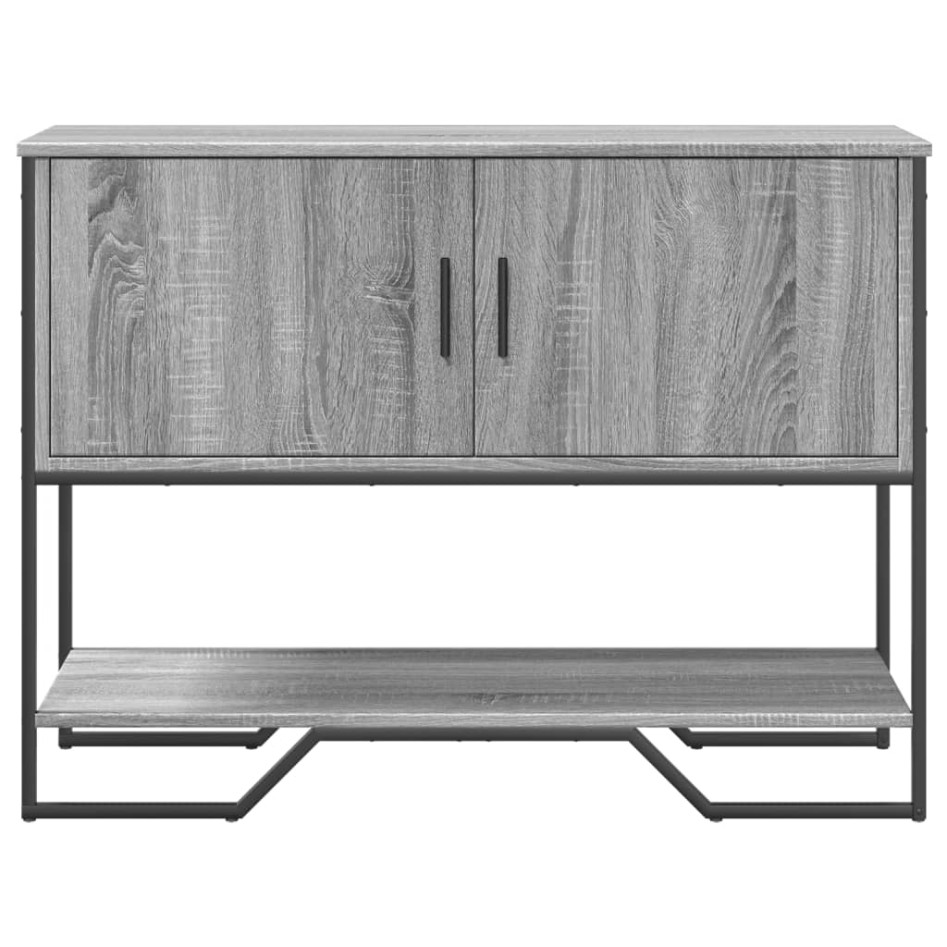 Mesa consola madera de ingeniería gris Sonoma 100x35x74,5