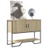 Mesa consola madera de ingeniería roble Sonoma 100x35x74,5