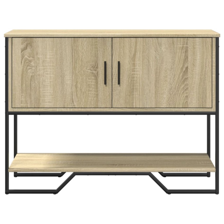 Mesa consola madera de ingeniería roble Sonoma 100x35x74,5