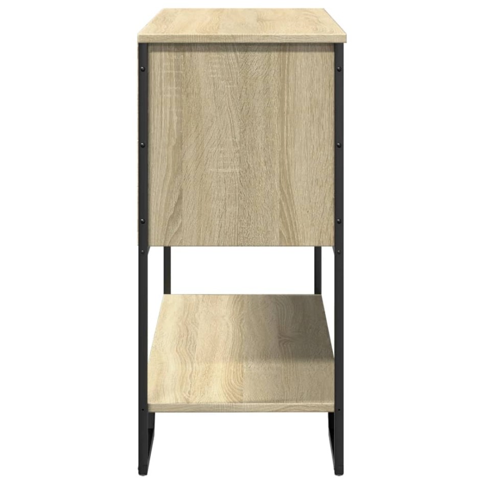 Mesa consola madera de ingeniería roble Sonoma 100x35x74,5