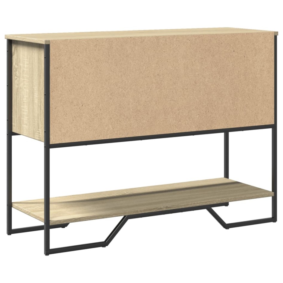 Mesa consola madera de ingeniería roble Sonoma 100x35x74,5