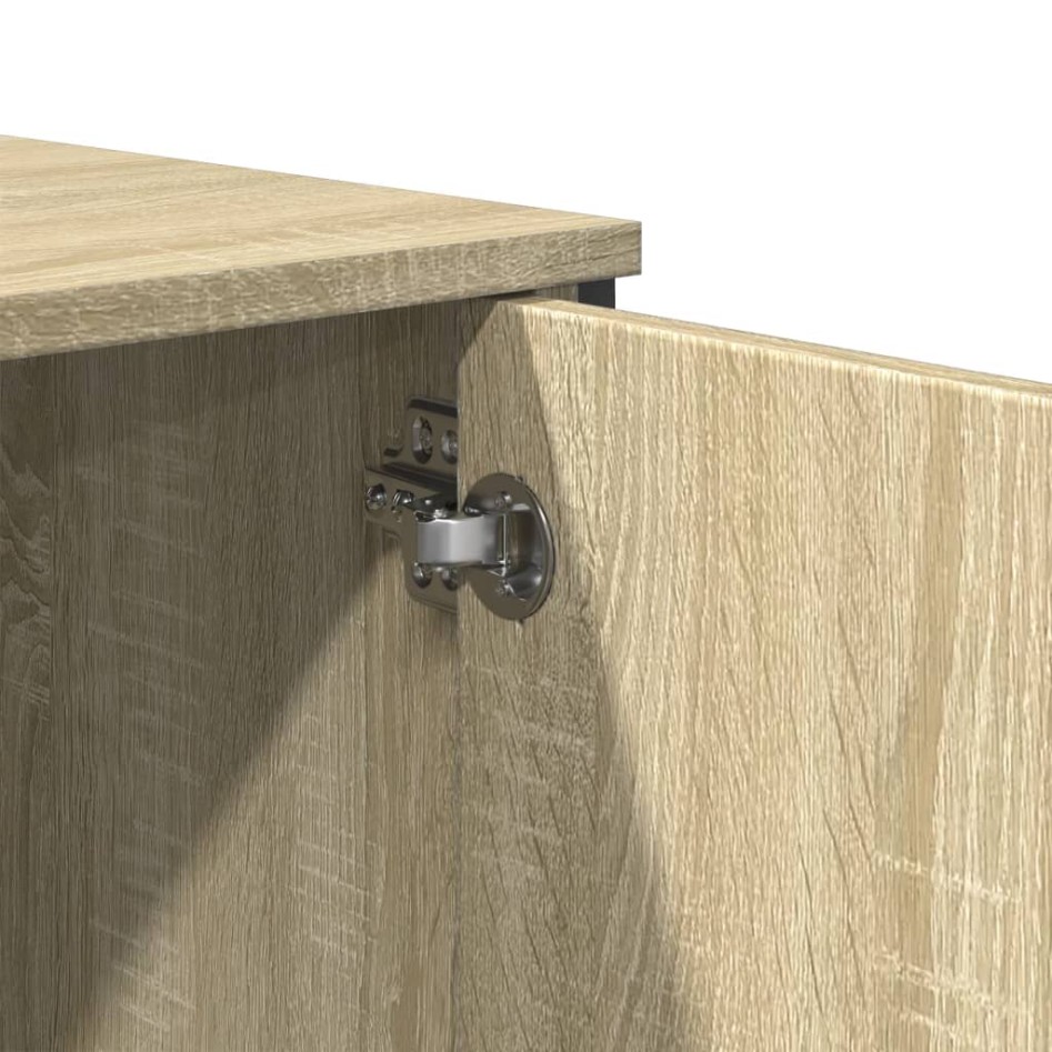 Mesa consola madera de ingeniería roble Sonoma 100x35x74,5
