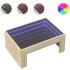Mesa de centro con Infinity LED roble Sonoma 70x50x30