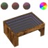Mesa de centro con Infinity LED roble ahumado 70x50x30