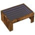 Mesa de centro con Infinity LED roble ahumado 70x50x30