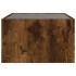 Mesa de centro con Infinity LED roble ahumado 70x50x30