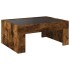 Mesa de centro con Infinity LED roble ahumado 70x50x30