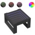 Mesa de centro con Infinity LED negro 50x53x30
