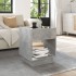 Mesa de centro con Infinity LED gris hormigón 40x40x50