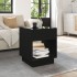 Mesa de centro con Infinity LED negro 40x40x50