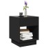 Mesa de centro con Infinity LED negro 40x40x50