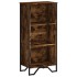 Estantería madera de ingeniería roble ahumado 50x31x106