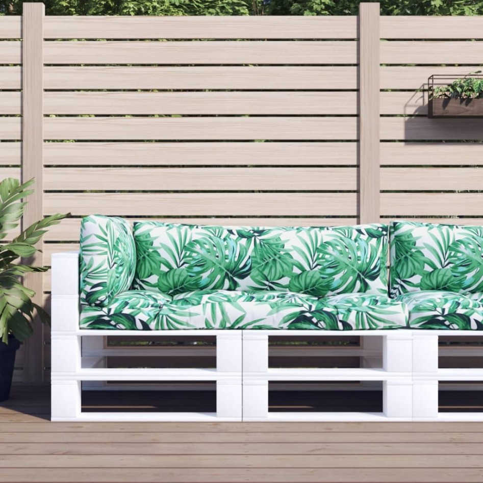 Cojines para palets 3 unidades tela estampado de