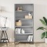 Estantería madera de ingeniería color gris Sonoma 80x31x169