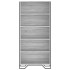 Estantería madera de ingeniería color gris Sonoma 80x31x169