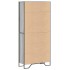 Estantería madera de ingeniería color gris Sonoma 80x31x169
