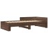 Estructura de cama sin colchón madera marrón roble 75x190
