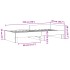 Estructura de cama sin colchón madera marrón roble 75x190