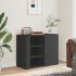 Armario de pared madera de ingeniería negro 75x35x60
