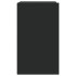 Armario de pared madera de ingeniería negro 75x35x60