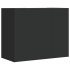 Armario de pared madera de ingeniería negro 75x35x60