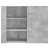 Mueble de pared madera ingeniería gris hormigón 75x35x60