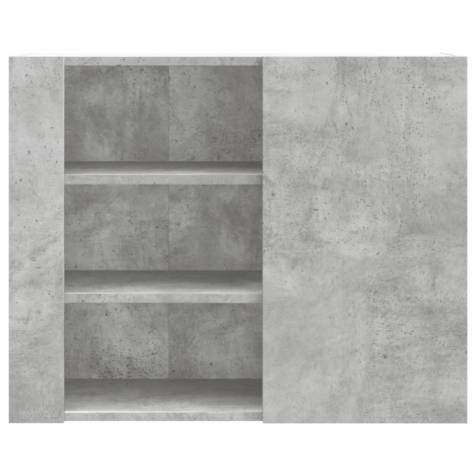 Mueble de pared madera ingeniería gris hormigón 75x35x60