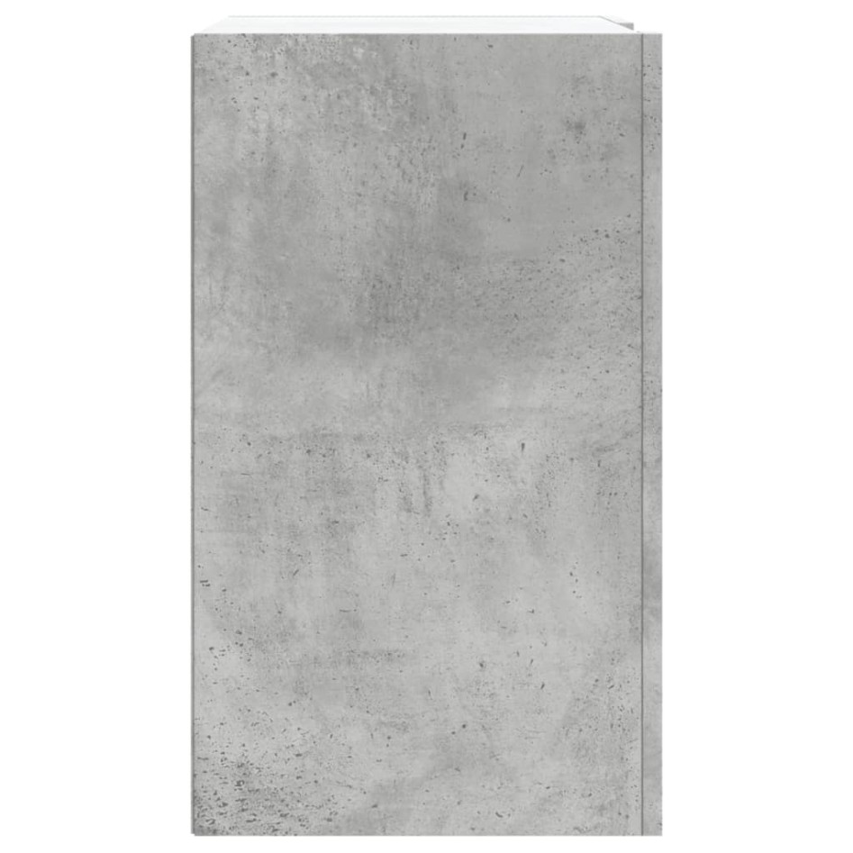 Mueble de pared madera ingeniería gris hormigón 75x35x60