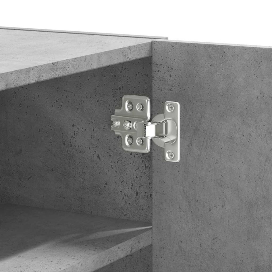 Mueble de pared madera ingeniería gris hormigón 75x35x60