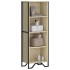 Estantería de madera de ingeniería roble Sonoma 50x31x137,5
