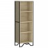 Estantería de madera de ingeniería roble Sonoma 50x31x137,5
