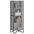 Estantería de madera de ingeniería gris Sonoma 50x31x137,5