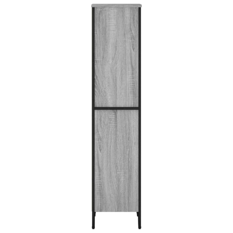 Estantería de madera de ingeniería gris Sonoma 50x31x137,5