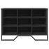Zapatero de madera de ingeniería negro 90x38x61,5