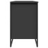 Zapatero de madera de ingeniería negro 90x38x61,5