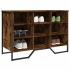 Zapatero de madera de ingeniería roble ahumado 90x38x61,5