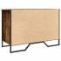 Zapatero de madera de ingeniería roble ahumado 90x38x61,5