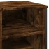 Zapatero de madera de ingeniería roble ahumado 90x38x61,5