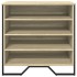 Zapatero de madera de ingeniería roble Sonoma 80x38x78