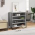 Zapatero de madera de ingeniería gris Sonoma 80x38x78