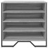 Zapatero de madera de ingeniería gris Sonoma 80x38x78