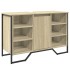 Armario lavabo baño madera ingeniería roble Sonoma 91x35x60