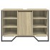 Armario lavabo baño madera ingeniería roble Sonoma 91x35x60