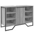 Armario lavabo baño madera ingeniería gris Sonoma 91x35x60