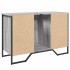 Armario lavabo baño madera ingeniería gris Sonoma 91x35x60