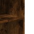 Mesa auxiliar ruedas madera ingeniería roble ahumado
