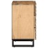 Mesita de noche de madera maciza de mango rugosa 50x34x62