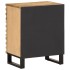 Mesita de noche de madera maciza de mango rugosa 50x34x62