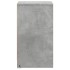Mesita de noche luces LED 2 uds madera ingeniería gris