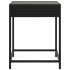 Mesita de noche con Infinity LED negra 40x40x51